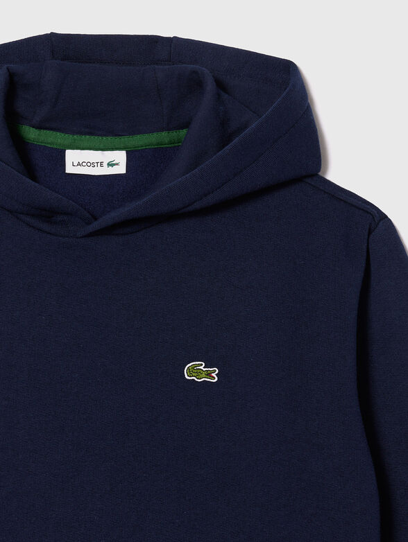 Dark blue sweatshirt with logo  - 3