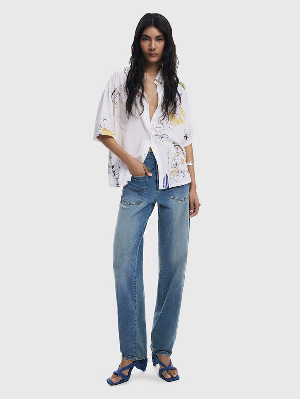 Shirt with accent print - 2