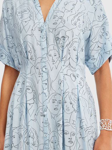 DAMARA dress with artistic print - 3