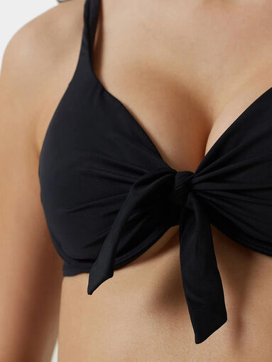 ESSENTIALS bikini bra in black color - 5