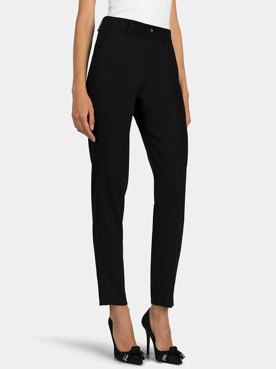 Black slim trousers - 1