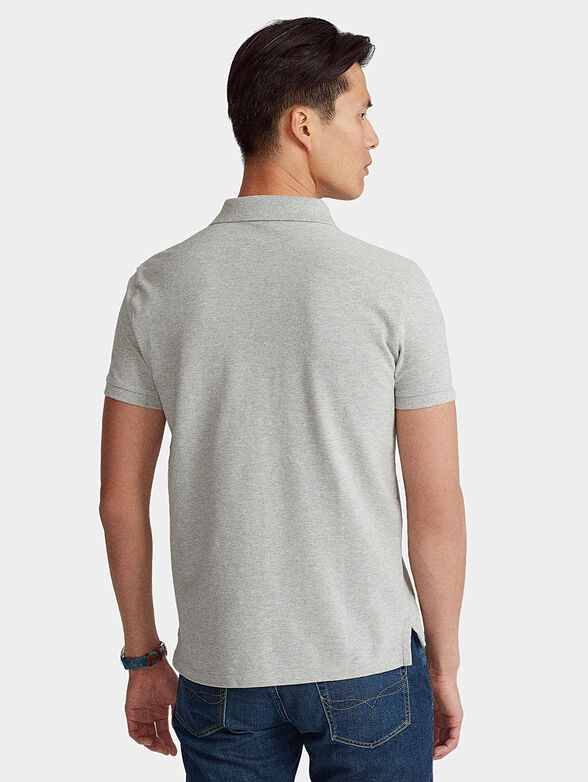 Grey Polo shirt with logo - 3