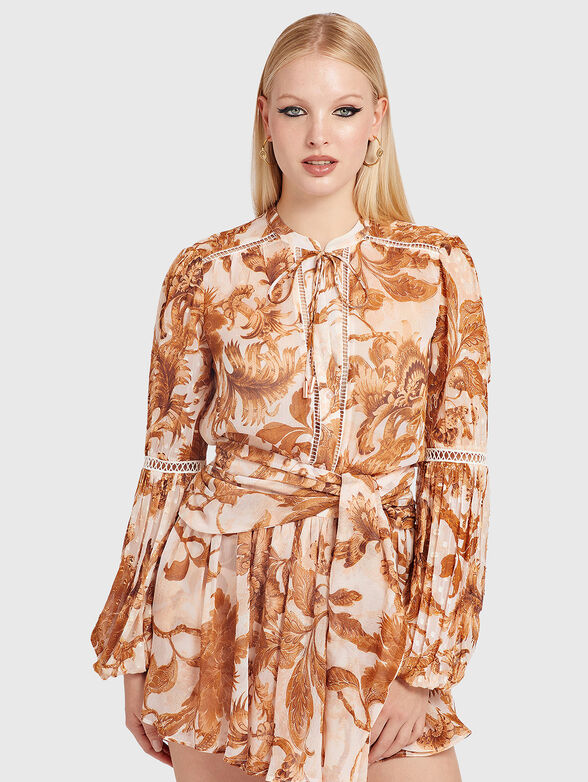 JOSETTE blouse with animal print - 1
