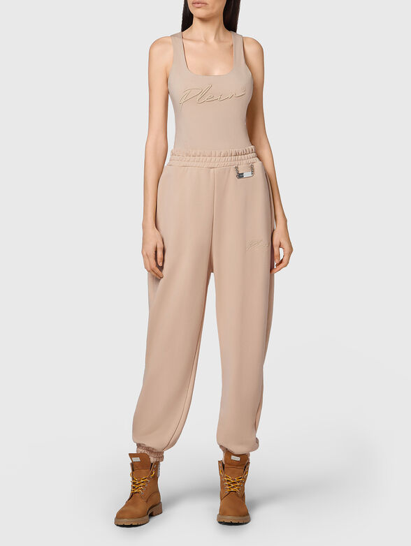 Sweatpants in beige - 3