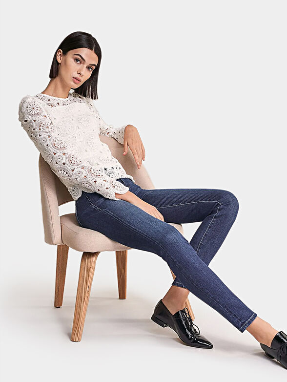 White crotchet blouse - 2