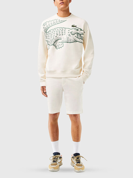 Shorts in cotton blend
