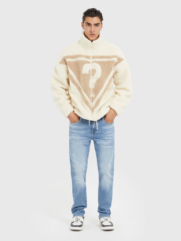 Black jacket with logo motif  - 2