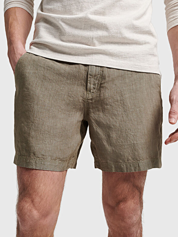 STUDIOS blue linen shorts - 1