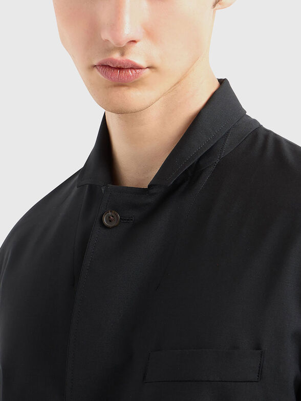 Black wool jacket - 4