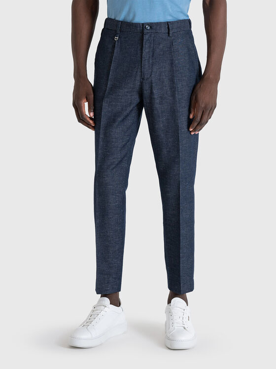 GUSTAF trousers in cotton and linen - 1