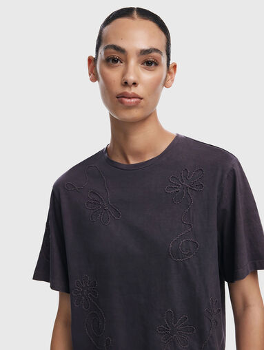 BAHO T-shirt with floral details - 5