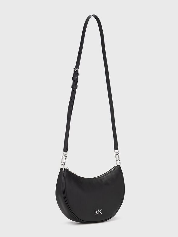 Crossbody bag in leather with logo - 2