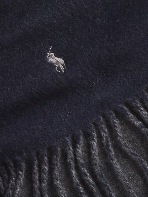 Reversible scarf with logo embroidery - 2