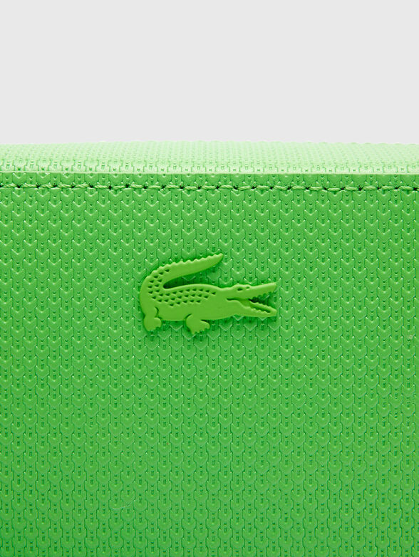 Leather crossbody bag with logo - 5