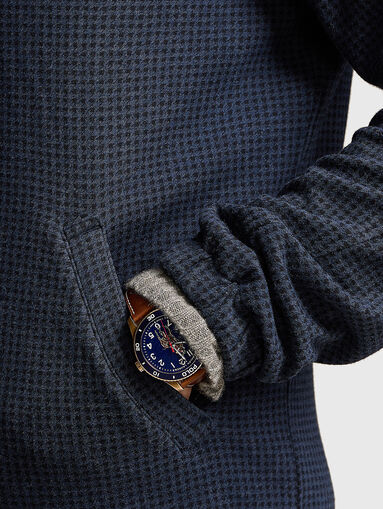 Dark blue vest with zip - 5