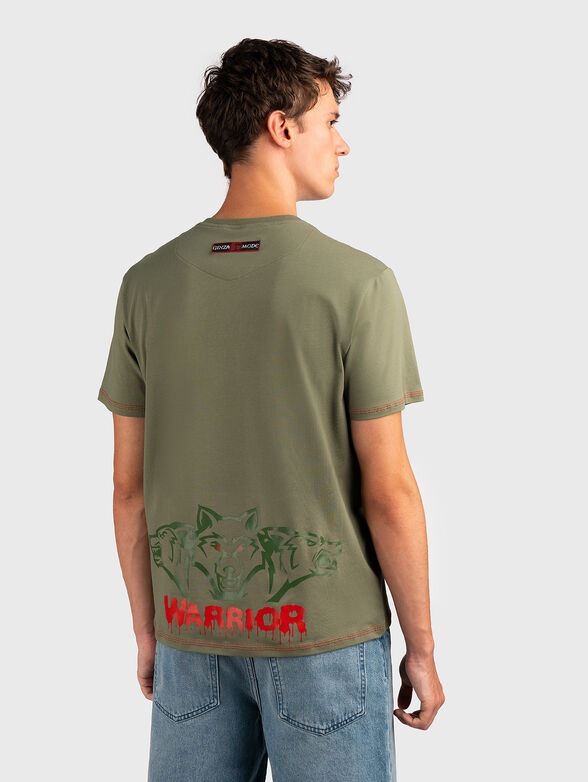 TS179 T-shirt in cotton blend with print - 1