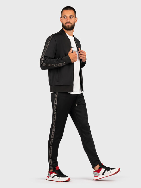 Black T-shirt with logo print - 2