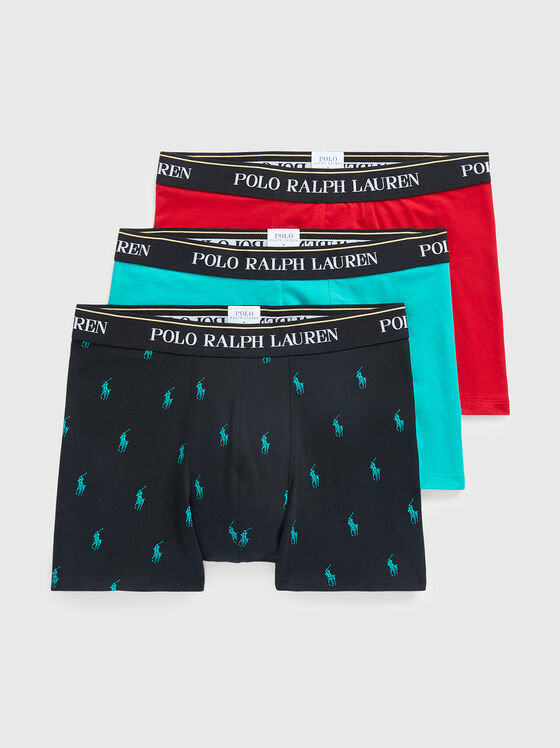 Set of three pairs of coloured trunks - 1