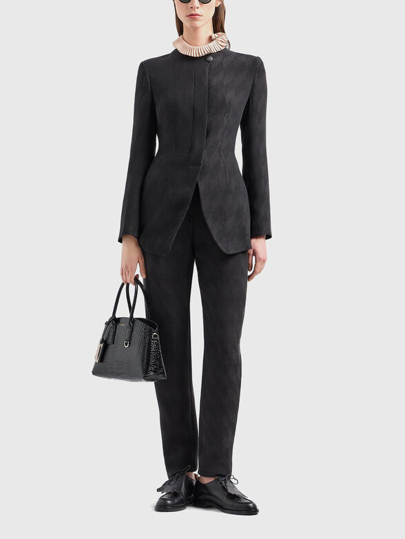 Straight trousers with print - 1