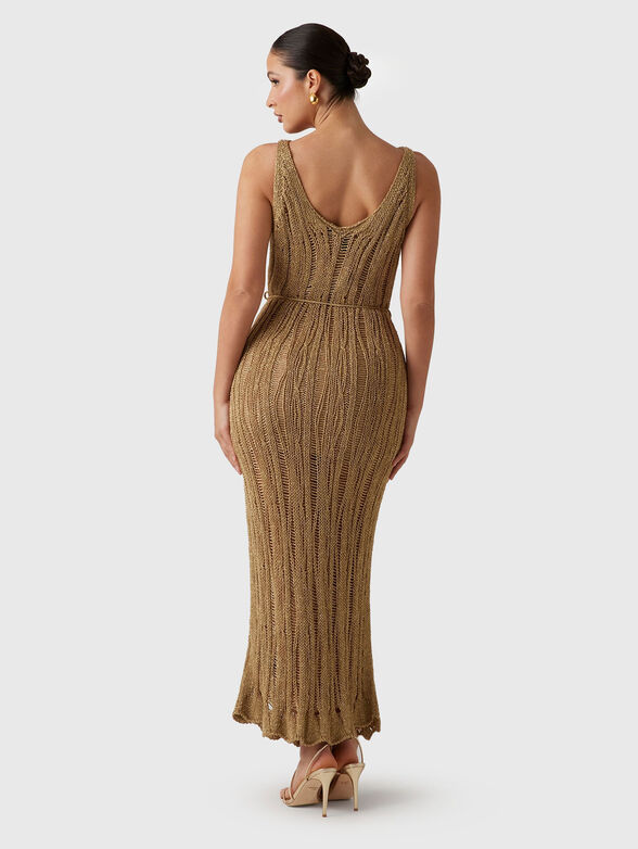 LUCKY maxi dress with waist belt - 1