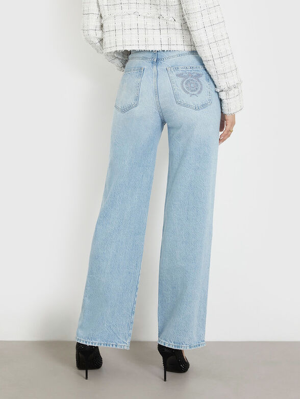 Jeans with accent buttons and logo embroidery - 1