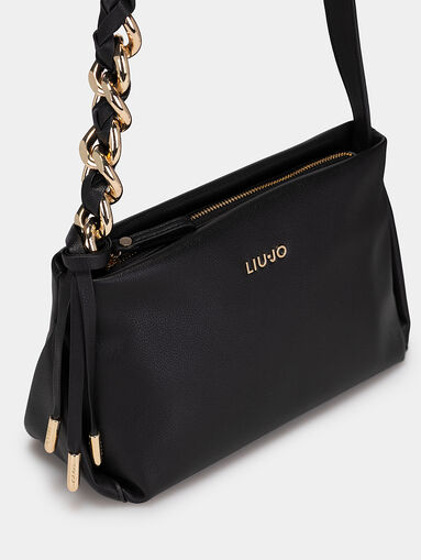 Crossbody bag with an accent chain on the strap - 5