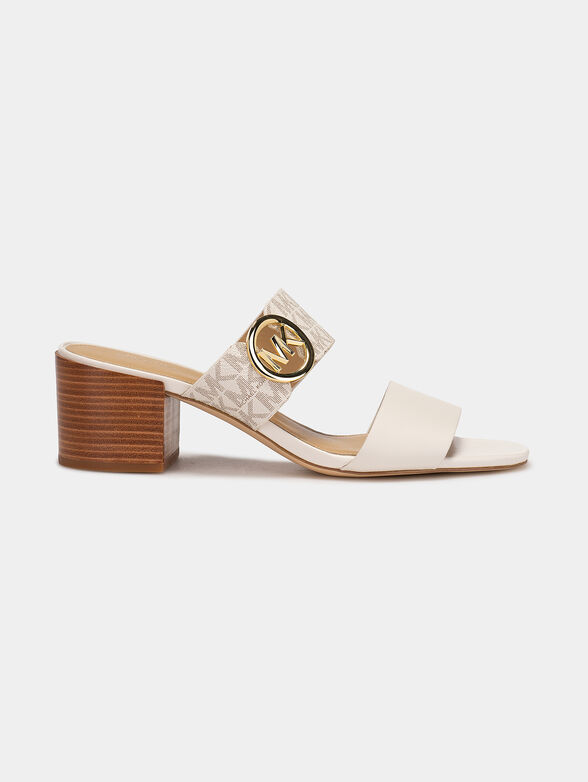 Sandals with monogram logo print  - 1