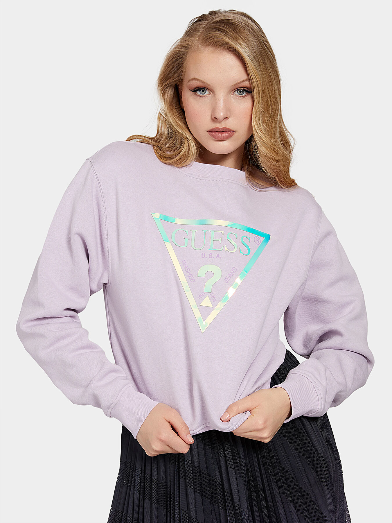 Guess shop holographic shirt