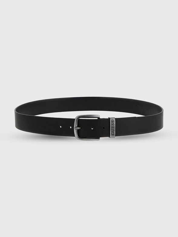 Black leather belt  - 2
