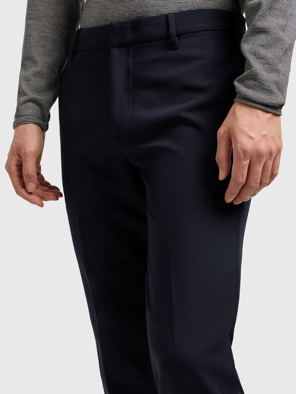 Navy blue chino pants - 3