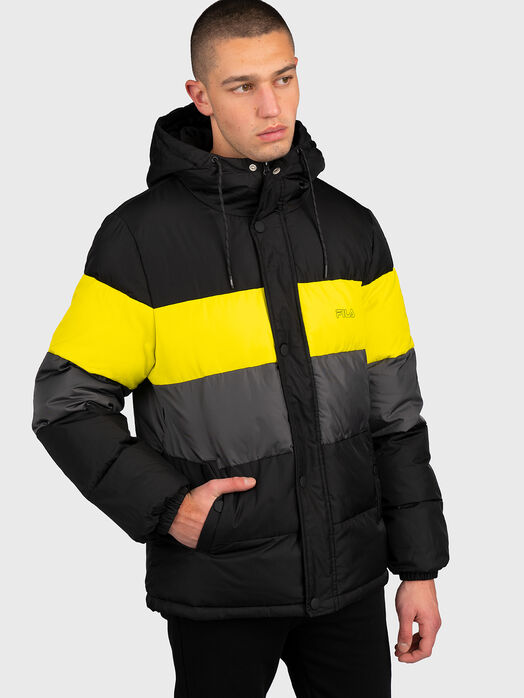 PIRRO padded jacket with color-block effect