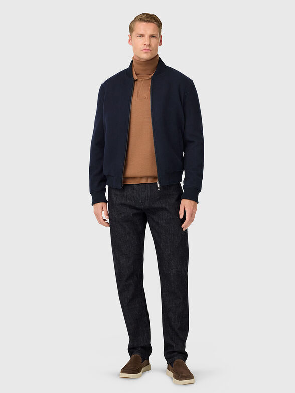 Wool blend bomber jacket - 2