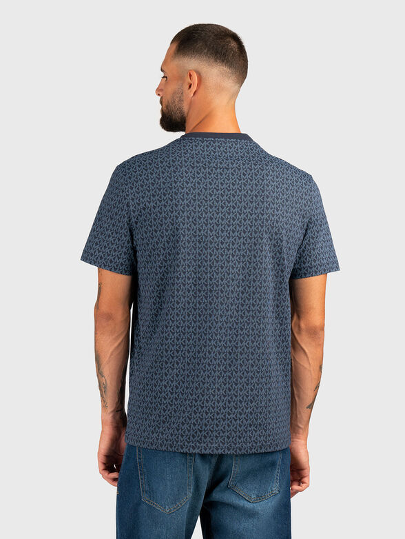 Cotton T-shirt with monogram logo print - 3
