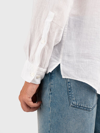 ERMANN long sleeved linen shirt - 4