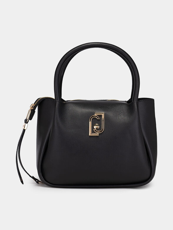 Bag with two types of handles and gold accent - 1