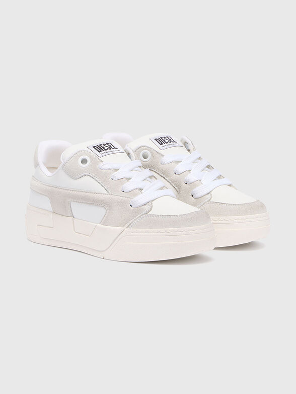 White leather sport shoes - 2