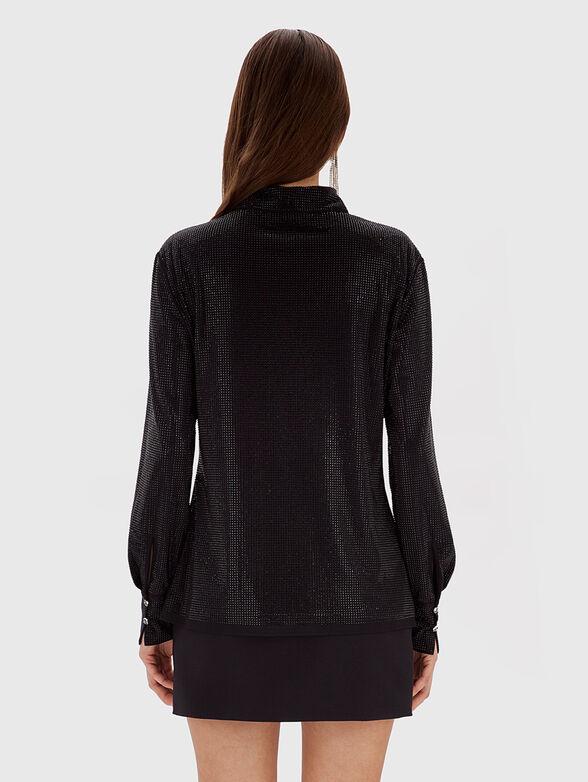 Tulle shirt with rhinestones - 3