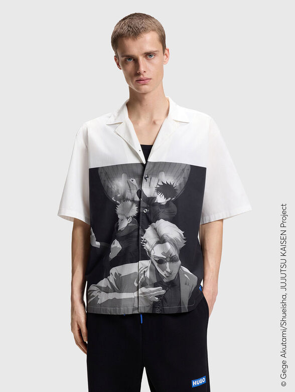 HUGO x JUJUTSU KAISEN relaxed fit shirt with print - 1
