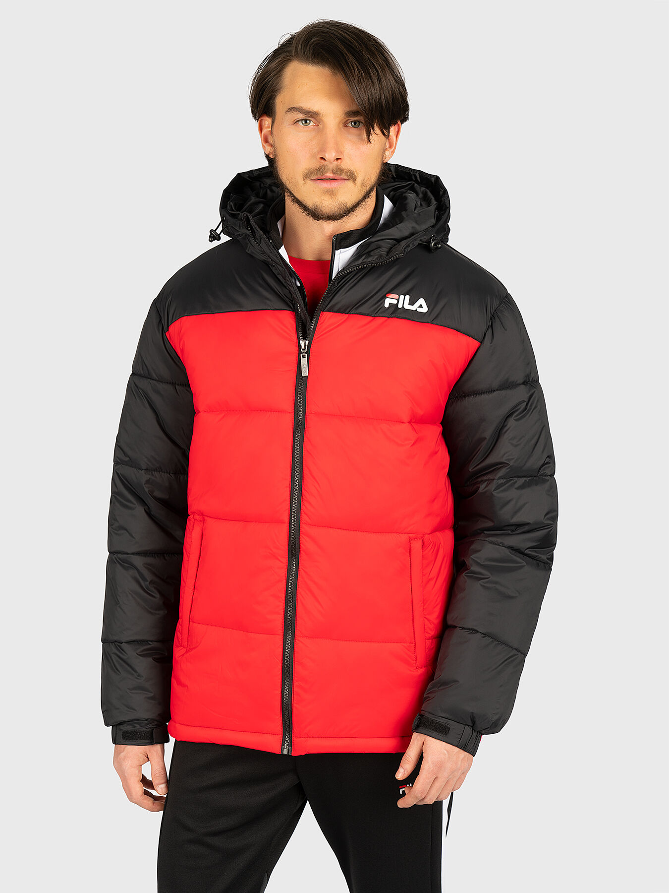 Fila black puffer jacket outlet