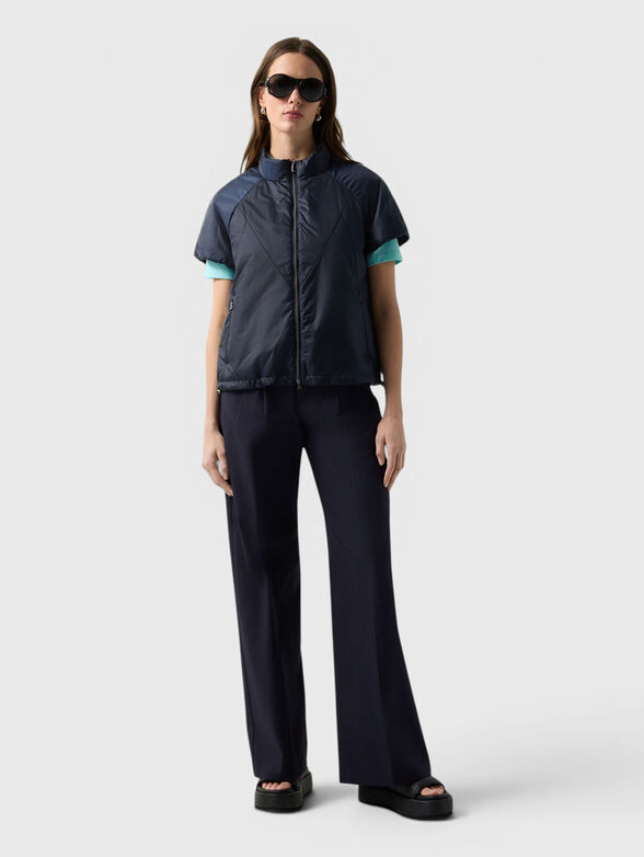 BRITANY-1 Sleeveless transition jacket in dark blue - 2