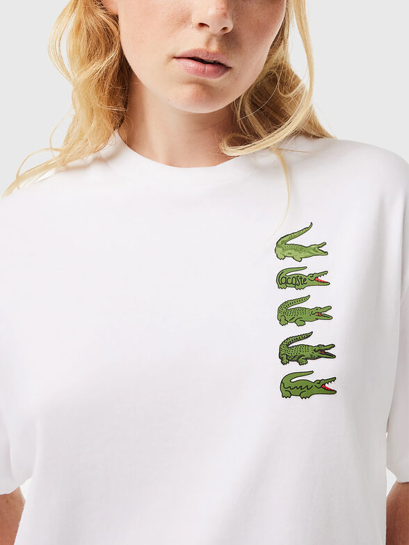 T-shirt with logo details  - 4