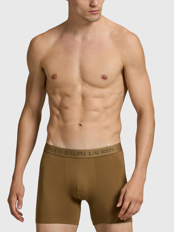 Set of three pairs of cotton-blend boxer shorts - 4