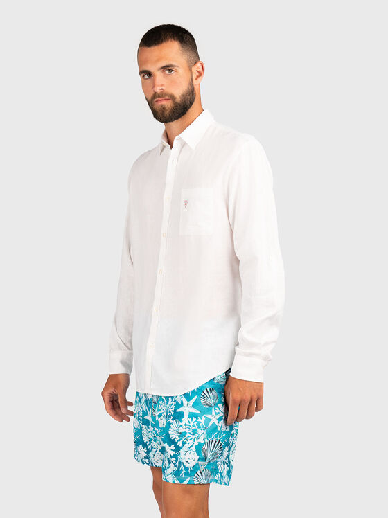 Long sleeve linen shirt - 1