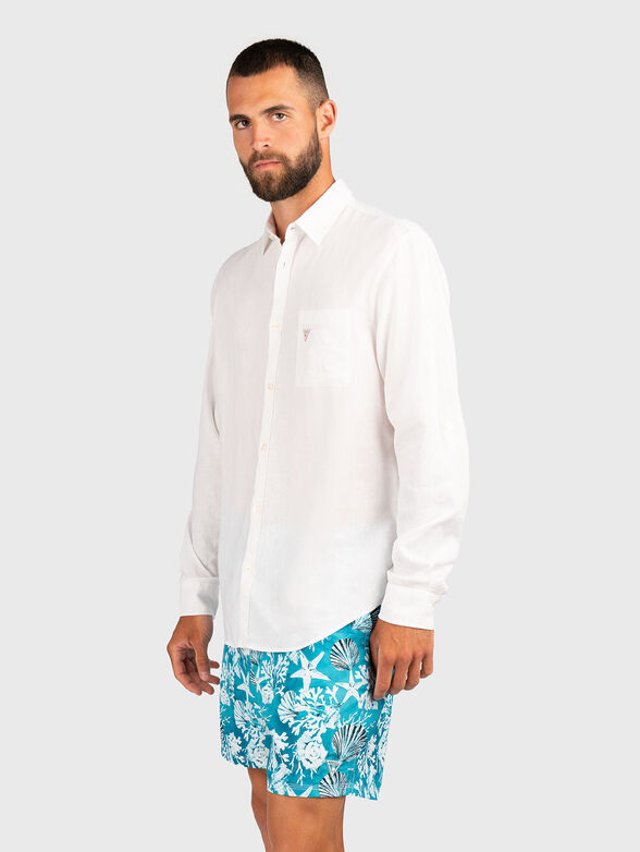 Long sleeve linen shirt - 1