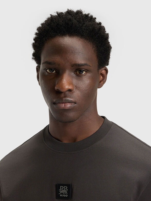 HUGO x RB logo patch T-shirt - 4