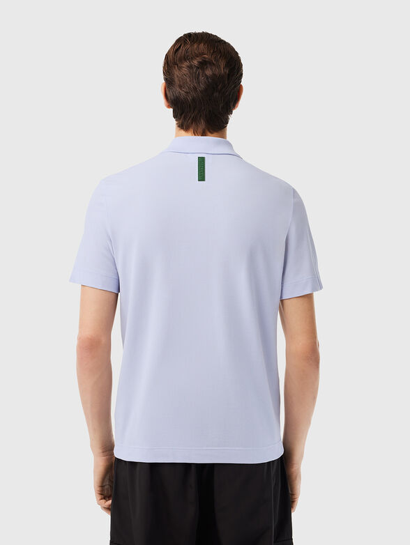 Logo-detail polo shirt in black - 3