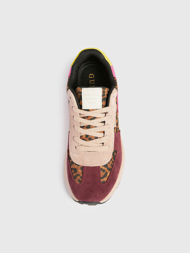 JAZET sports shoes with animal print inserts - 5