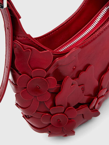 Bag with floral accents and logo - 5