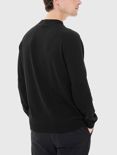 Wool sweater with logo detail - 3