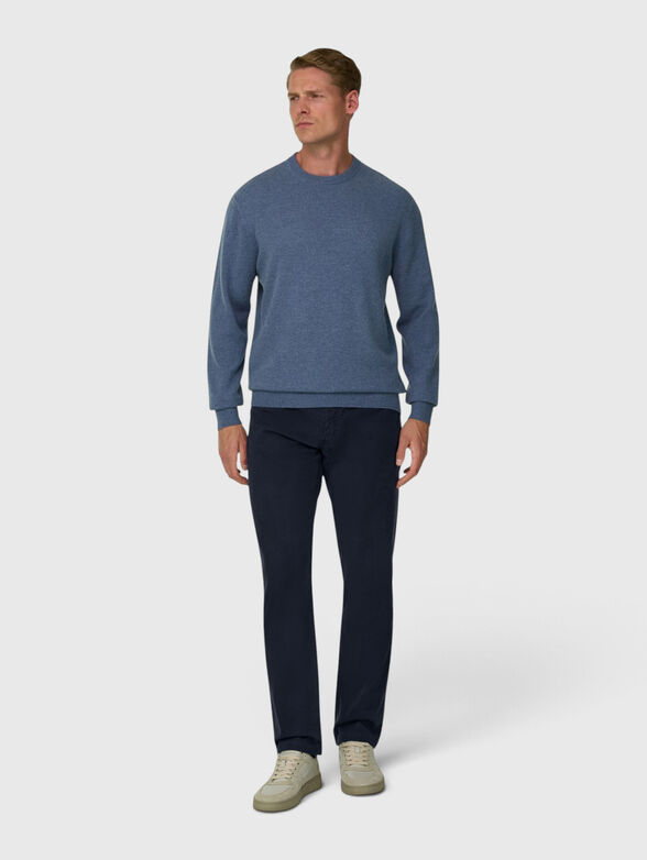 Navy cotton jeans - 3